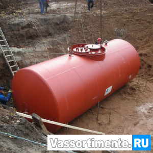 Резервуар горизонтальный стальной подземный РГСП-16